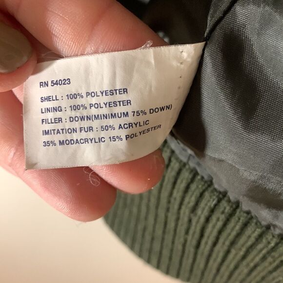 Gap GUC dark green puffy vest Size small - Picture 5 of 5